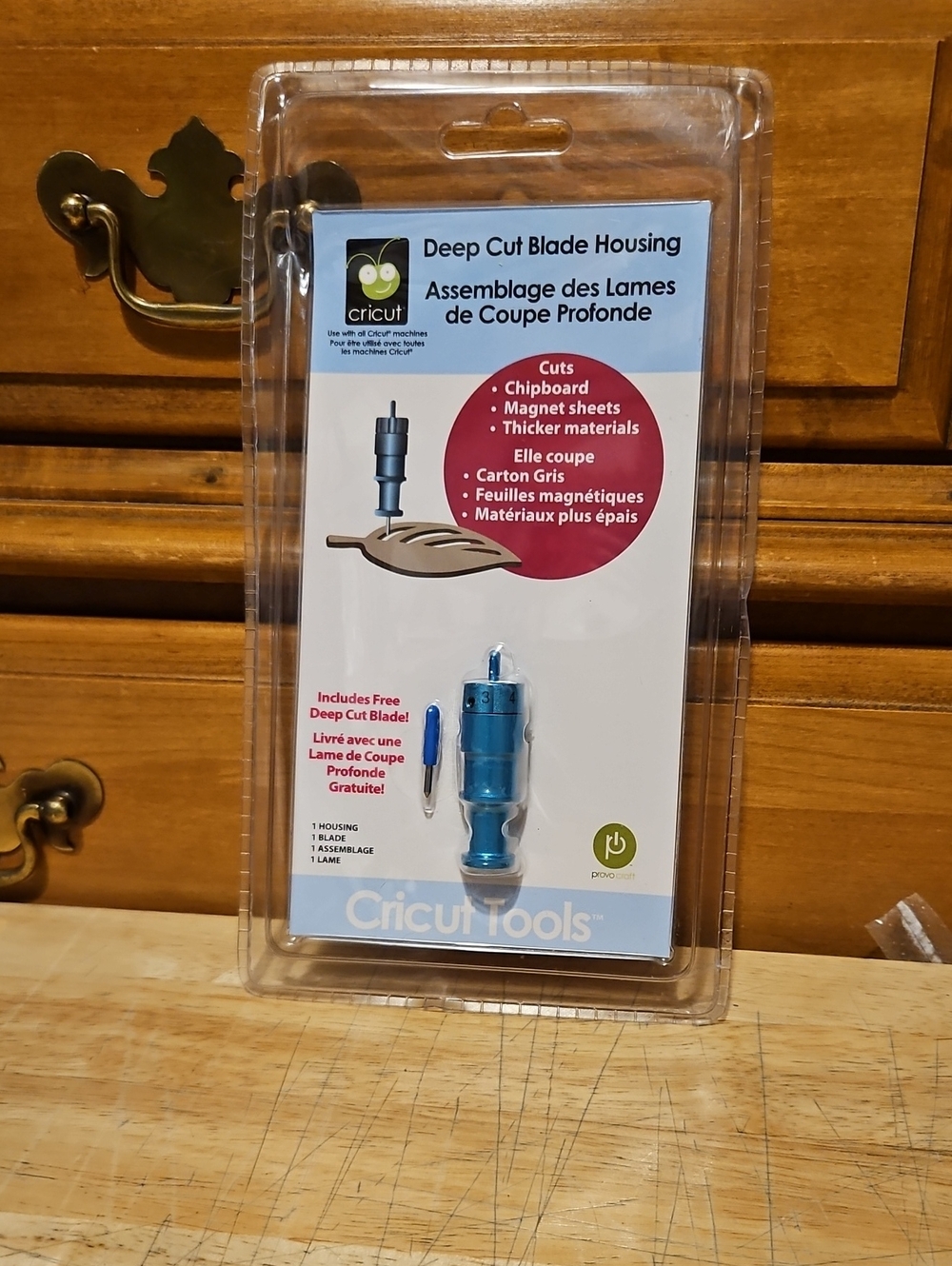 Cricut Tools Deep Cut Blade Housing With Blade 29-0631 - New / Sealed Blue OEM
